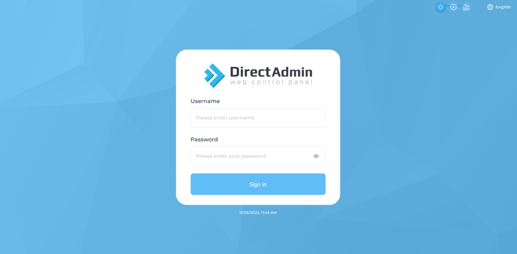 DirectAdmin Login